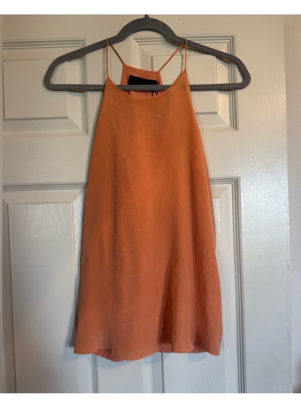 Blaque Label Orange A-Line Slip Skirt